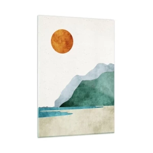 Schilderen op glas - Landschap zoals het hoort te zijn - 50x70 cm