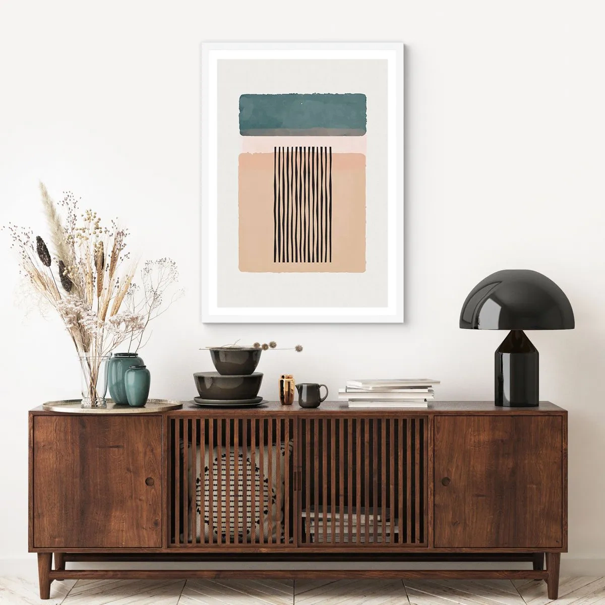 Poster in een witte lijst - Alles is oke - 40x50 cm