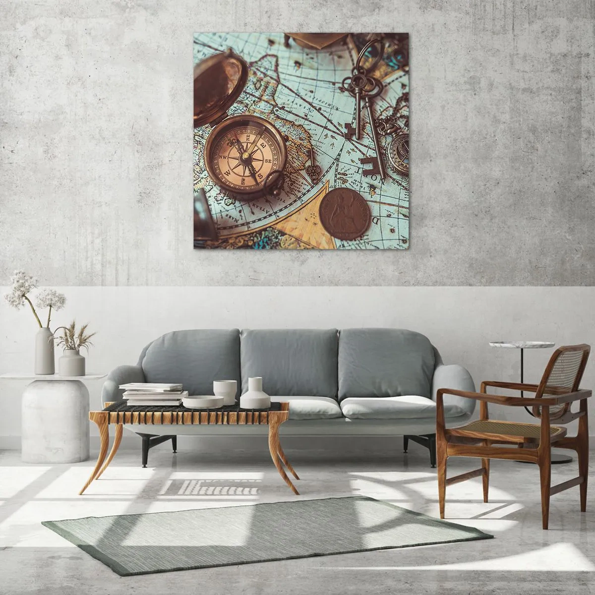 Schilderen op glas - Voor de avonturier - 40x40 cm