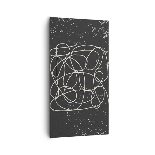 Schilderen op canvas - Dwalende gedachten - 55x100 cm