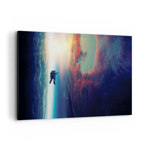 Schilderen op canvas - Ga het universum tegemoet - 120x80 cm