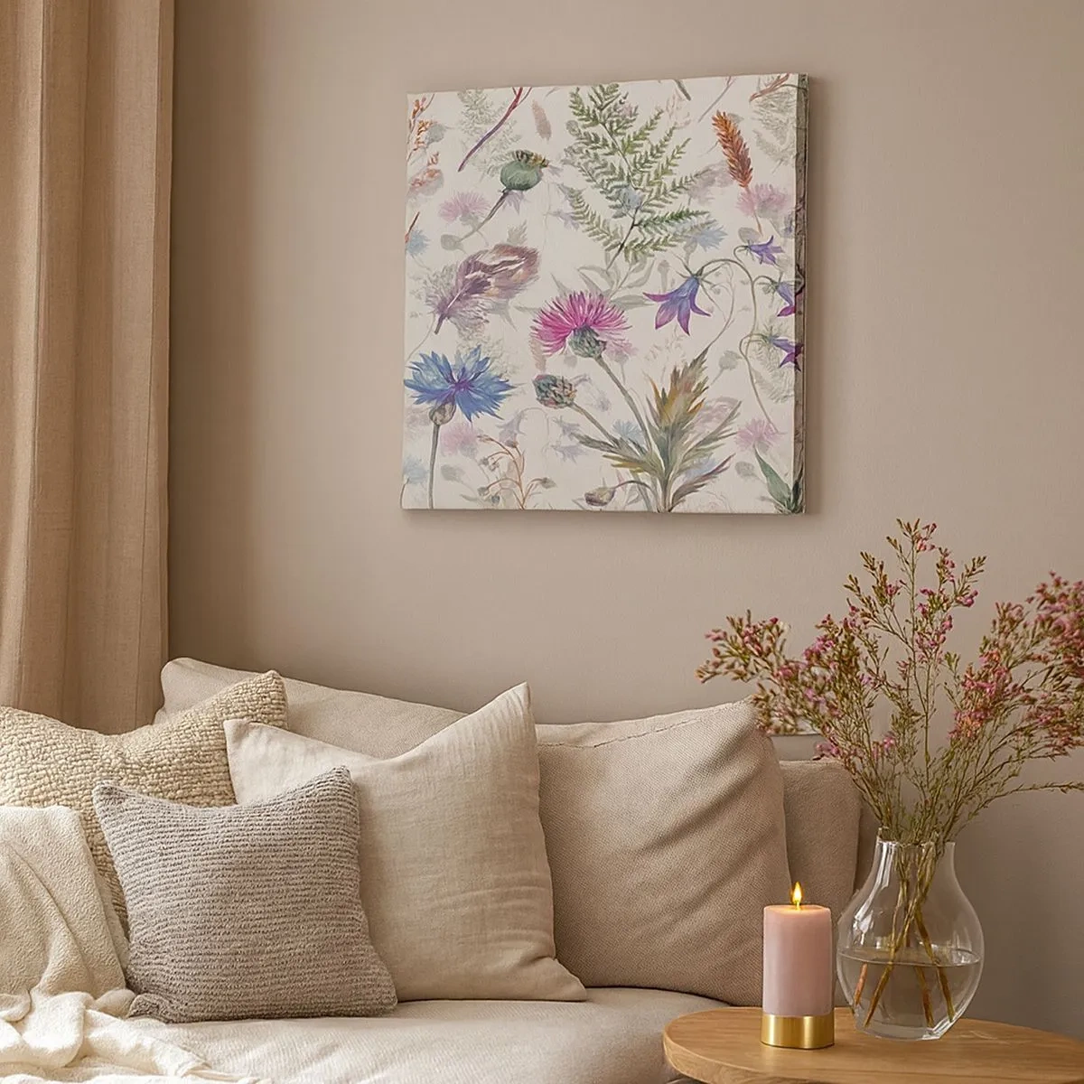 Schilderen op canvas - Pools herbarium - 30x30 cm