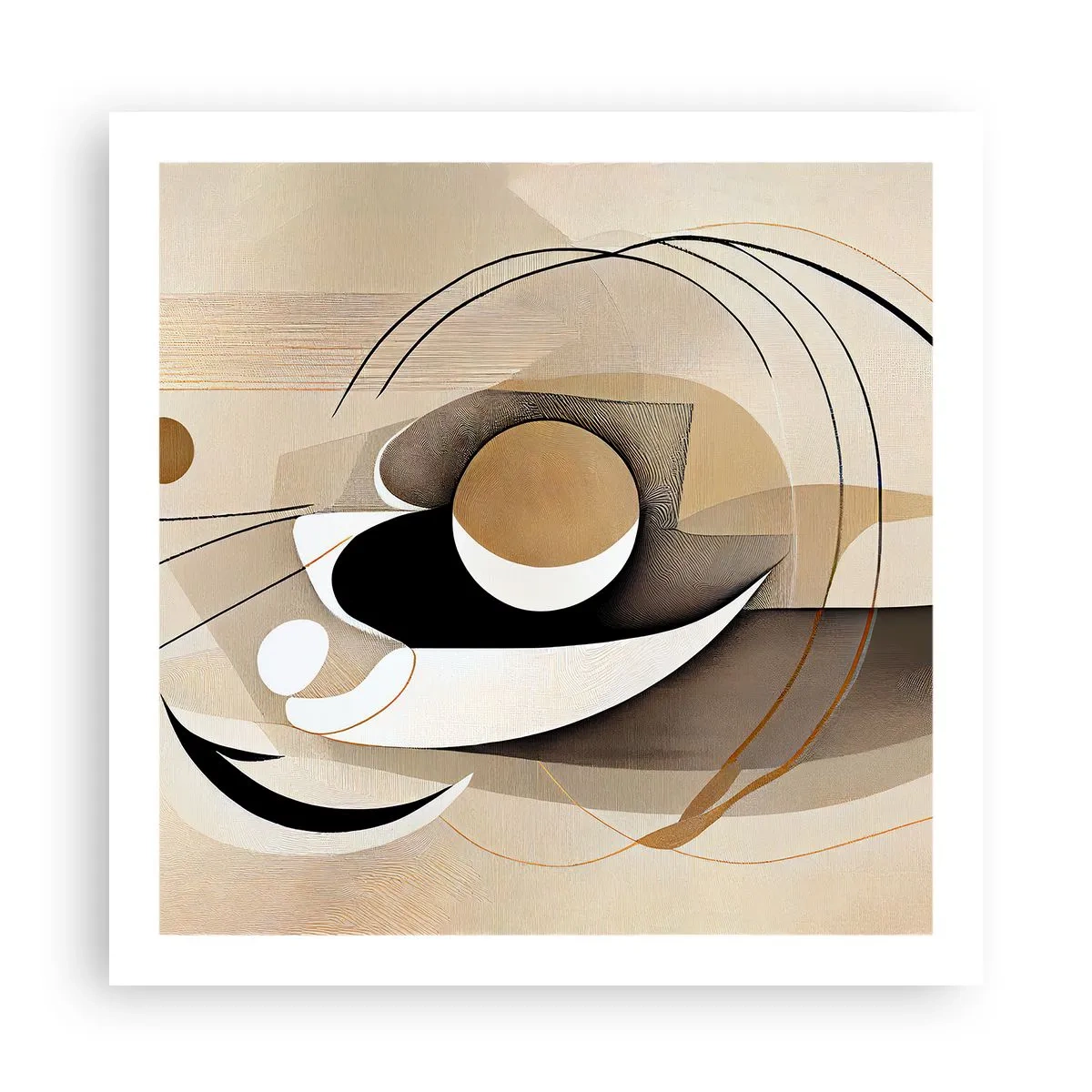 Poster - Compositie: de essentie van de dingen - 60x60 cm