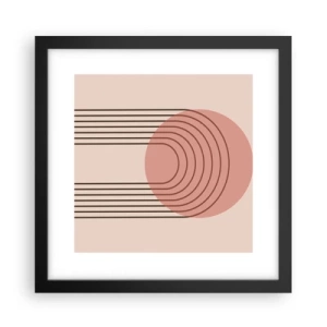 Poster in een zwarte lijst - Onweerstaanbare aantrekkingskracht - 30x30 cm