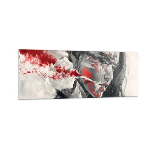 Schilderen op glas - In de dampen van absurditeit - 140x50 cm