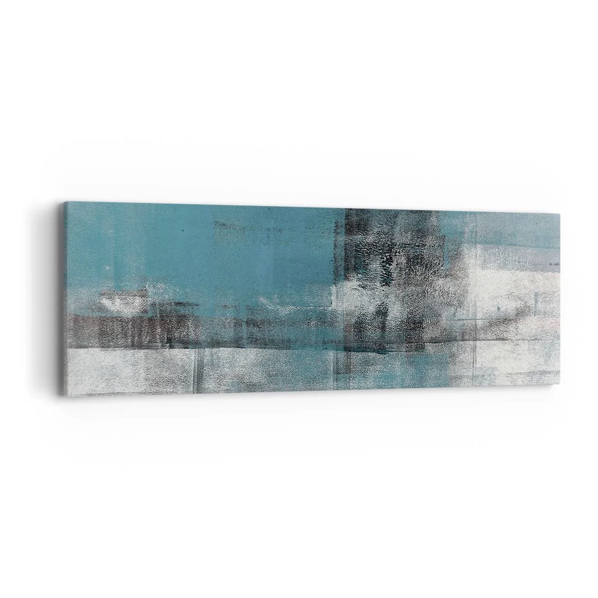 Schilderen op canvas - Water en lucht - 90x30 cm