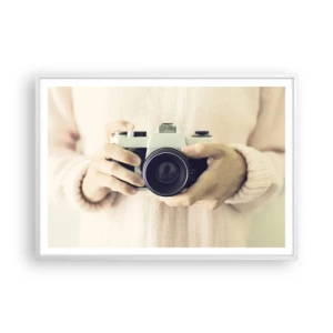 Poster in een witte lijst - Om meer te zien... - 100x70 cm