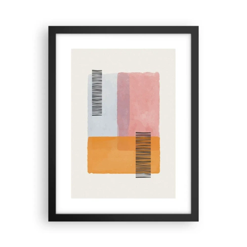Poster in een zwarte lijst - Van hoek tot hoek - 30x40 cm