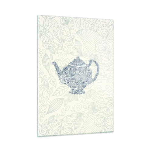 Schilderen op glas - De charme van thee - 50x70 cm