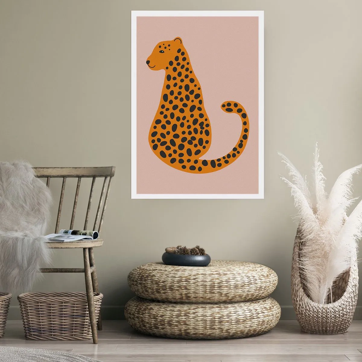 Poster - Luipaardprint is een modieus print - 30x40 cm