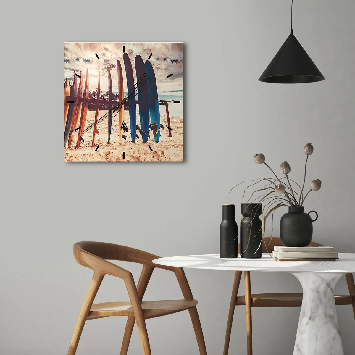 Wandklok - Klok - Weltrusten, zie je morgen - 40x40 cm