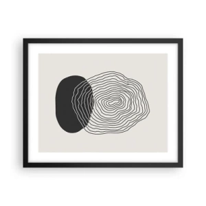 Poster in een zwarte lijst - Duur en spiertrekkingen - 50x40 cm