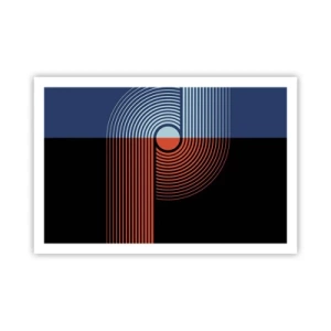 Poster - In een geometrische omhelzing - 91x61 cm