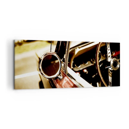 Schilderen op canvas - Een auto met een ziel - 100x40 cm