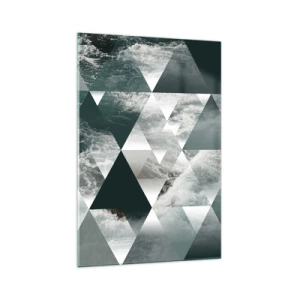 Schilderen op glas - Kristal perspectief - 70x100 cm