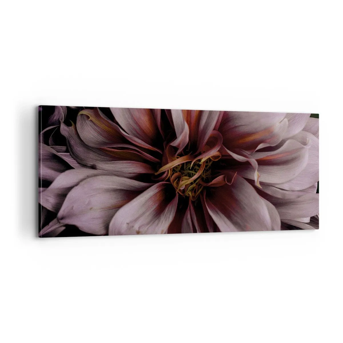 Schilderen op canvas - Een bloemenhart - 100x40 cm