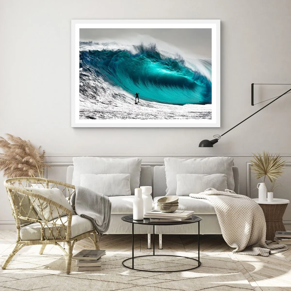 Poster in een witte lijst - Uitdaging aanvaard - 100x70 cm