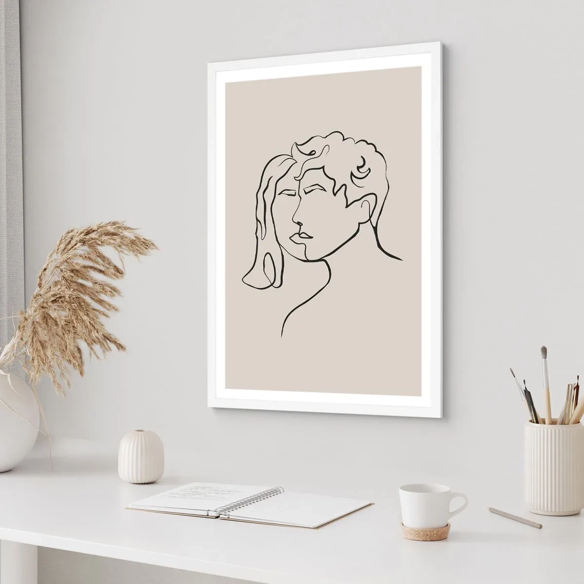 Poster in een witte lijst - En er ontstond eenheid - 30x40 cm