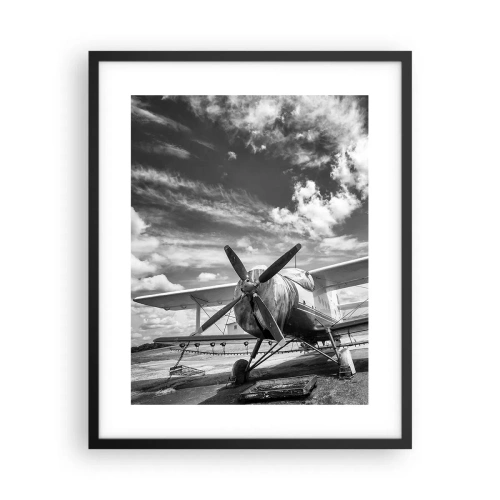 Poster in een zwarte lijst - Ik kan niet wachten! - 40x50 cm