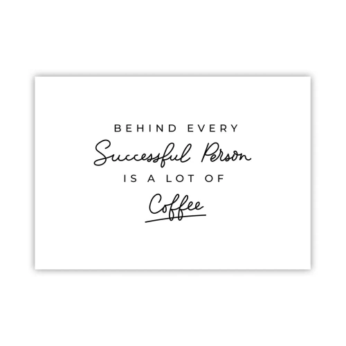 Poster - Het geheim van succes - 100x70 cm