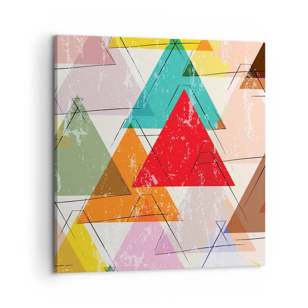 Schilderen op canvas - Onzinnige praat uitslaan - 60x60 cm