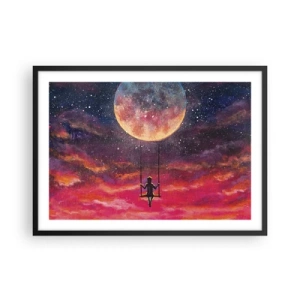 Poster in een zwarte lijst - Droom - 70x50 cm