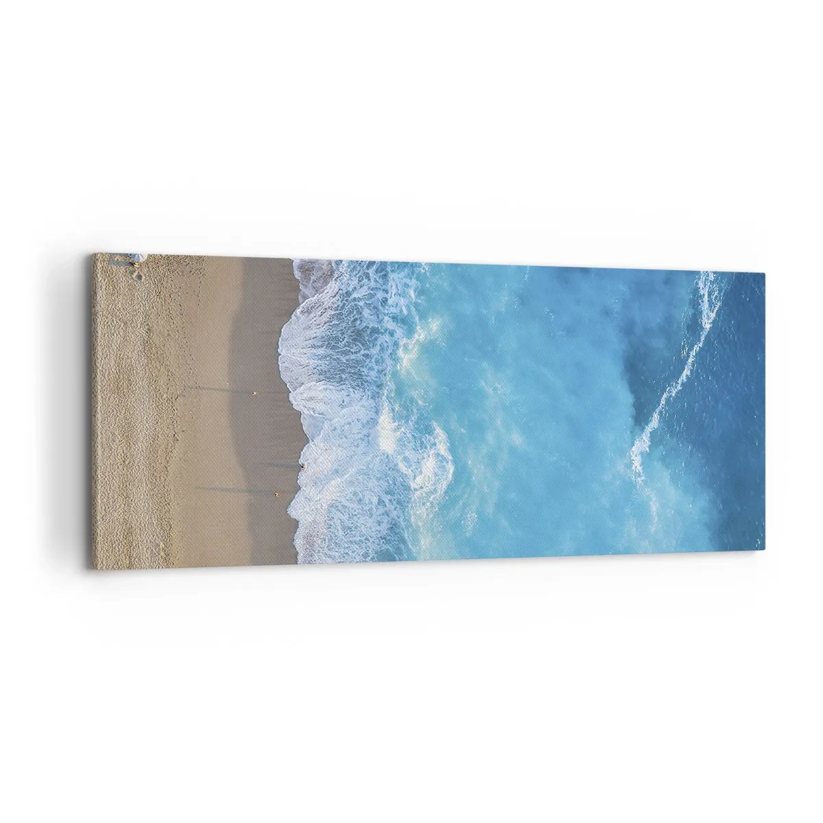 Schilderen op canvas - De kracht van blauw - 100x40 cm