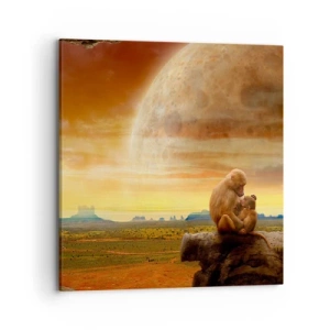 Schilderen op canvas - De liefde is overal hetzelfde - 70x70 cm