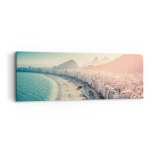 Schilderen op canvas - Eeuwige vakantie in Rio - 90x30 cm