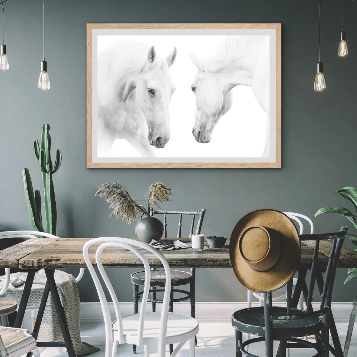 Een poster in een licht eiken lijst - Is dit vriendschap...? - 100x70 cm