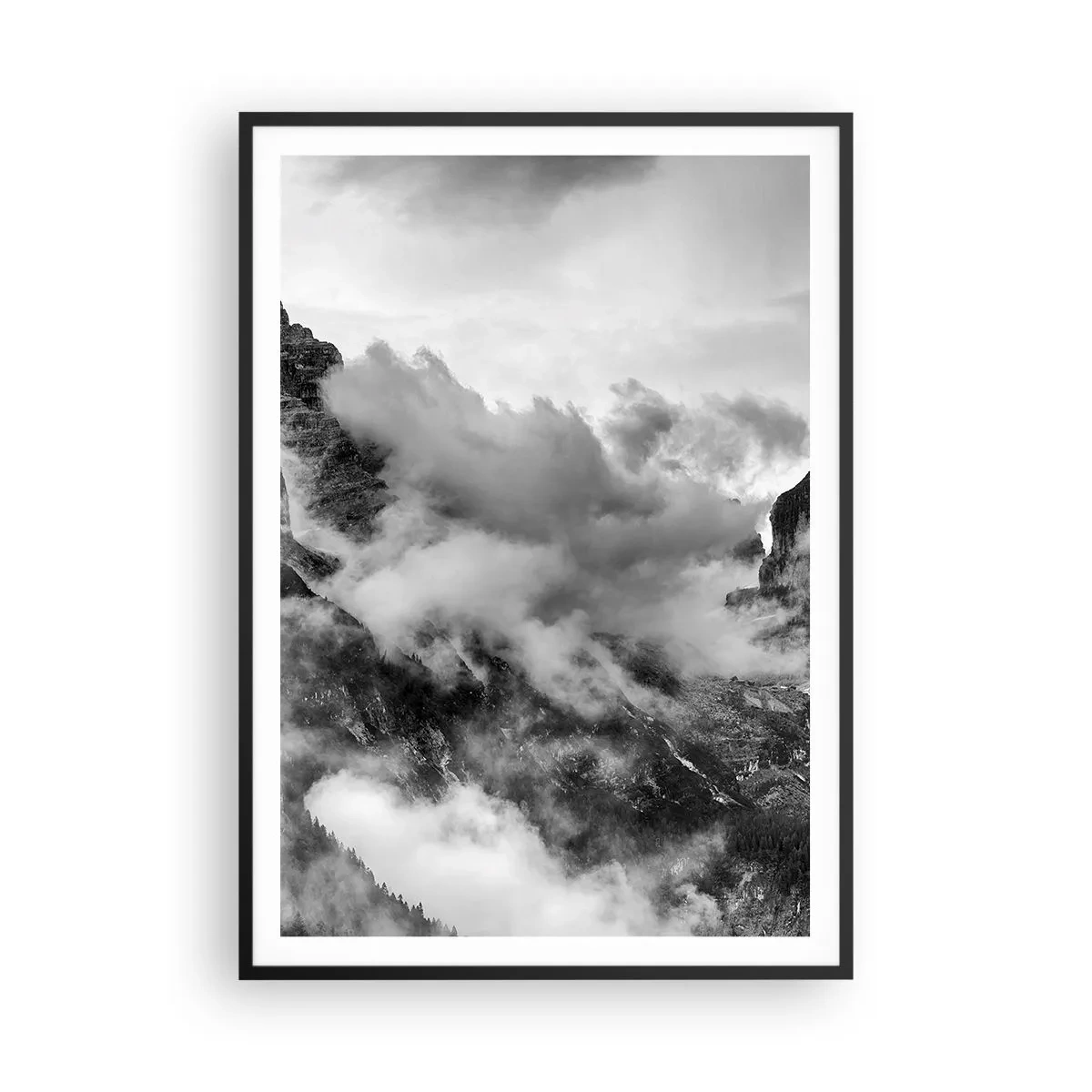 Poster in een zwarte lijst - Mooi en wreed - 70x100 cm