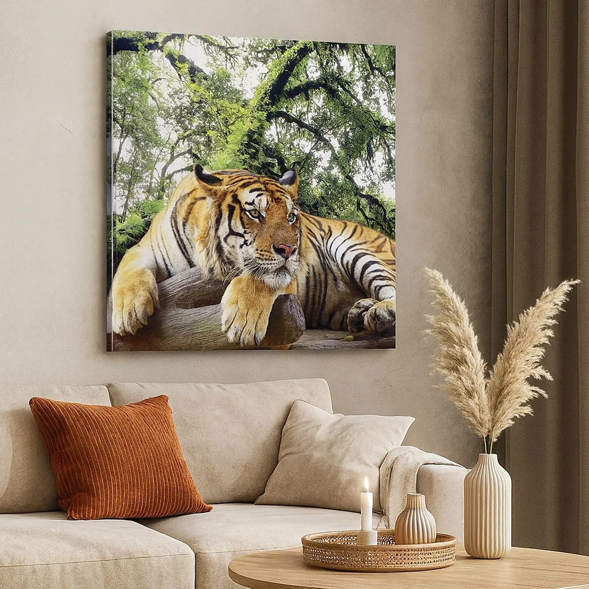 Schilderen op canvas - Met vriendelijke groet - 30x30 cm