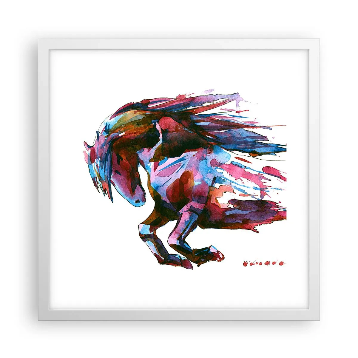 Poster in een witte lijst - In vervoering - 40x40 cm