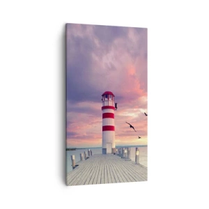 Schilderen op canvas - Het is tijd naar de haven te gaan - 45x80 cm