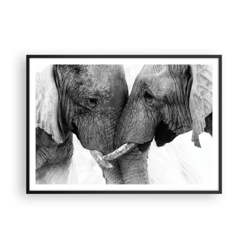 Poster in een zwarte lijst - Oprechte bekentenis - 100x70 cm