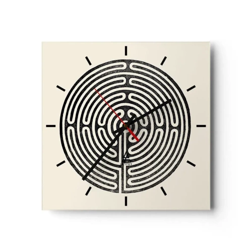 Wandklok - Klok - Mysterieuze orde - 30x30 cm