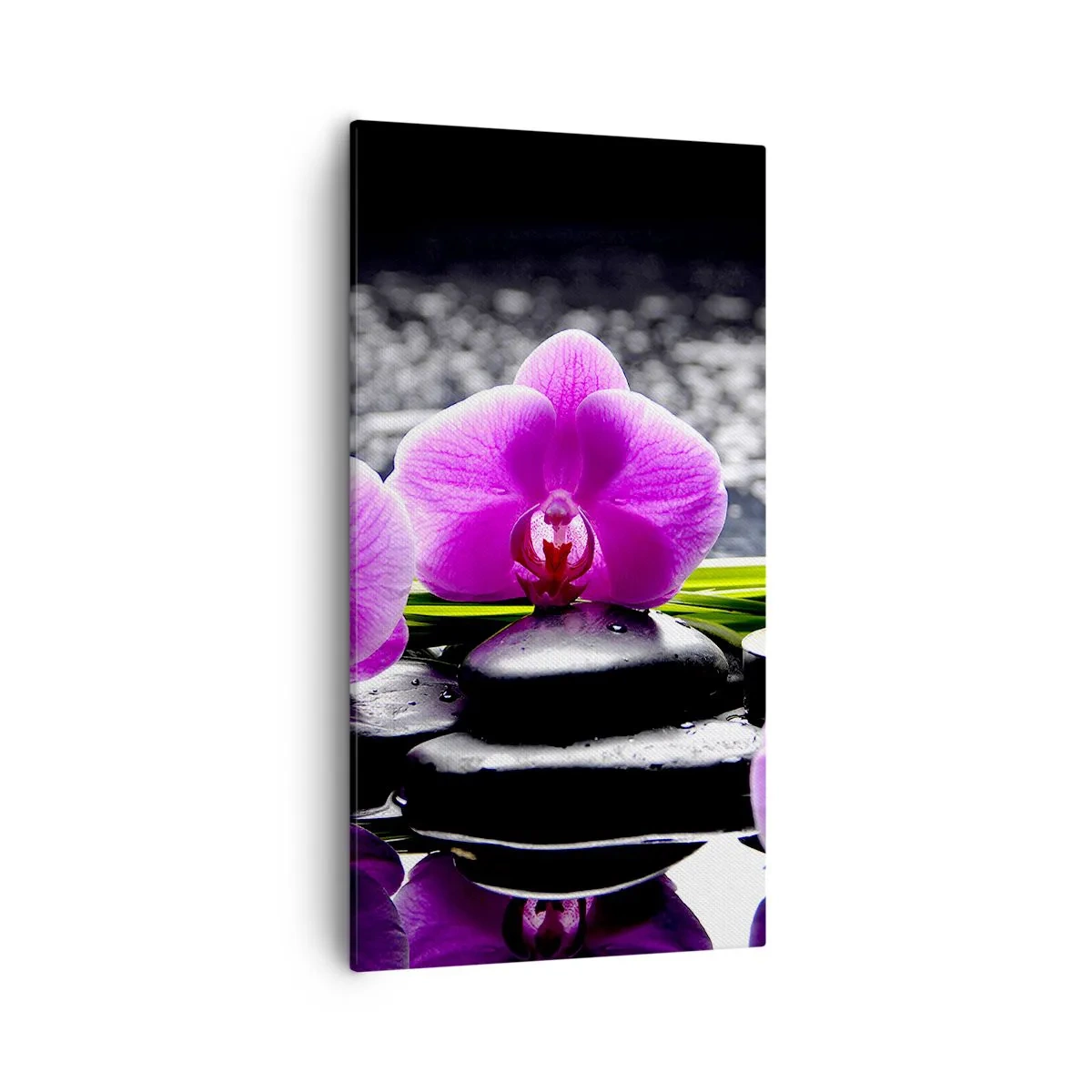 Schilderen op canvas - Verdrinken in rust en stilte  - 55x100 cm