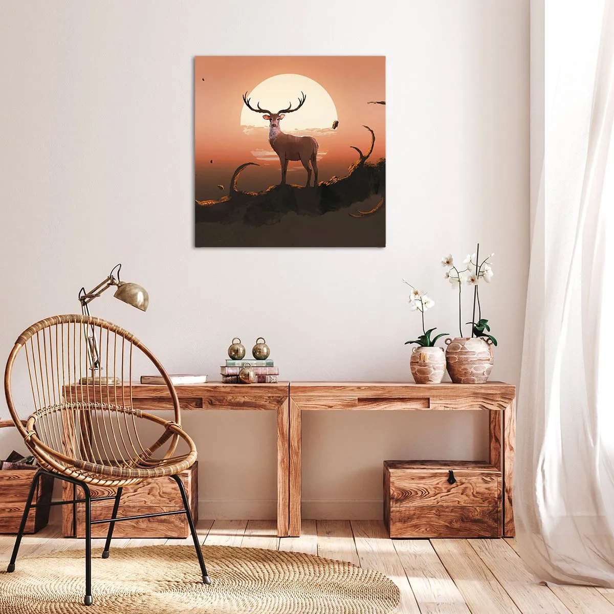 Schilderen op canvas - Deze nacht is anders dan alle andere - 60x60 cm