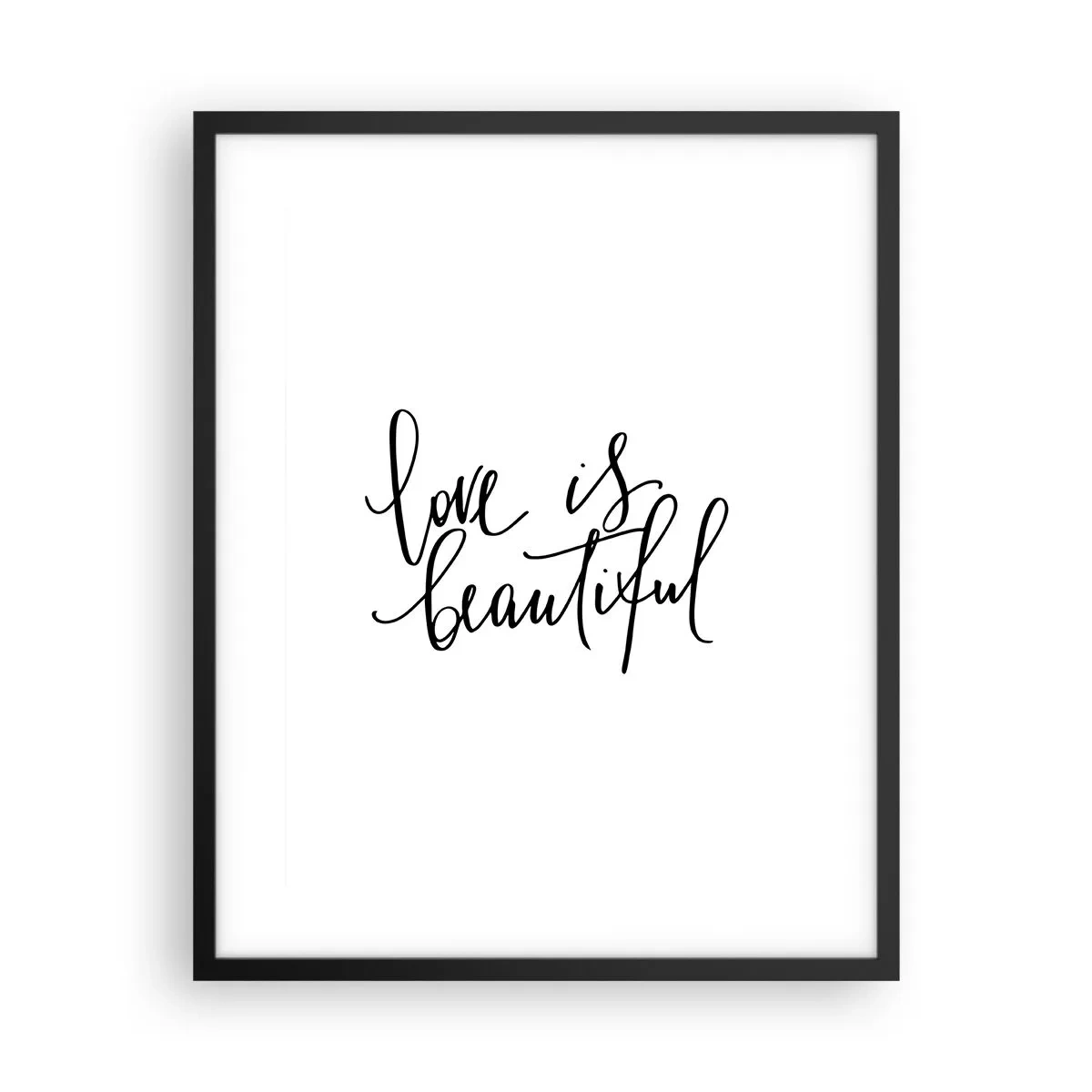 Poster in een zwarte lijst - Lees en herhaal - 40x50 cm