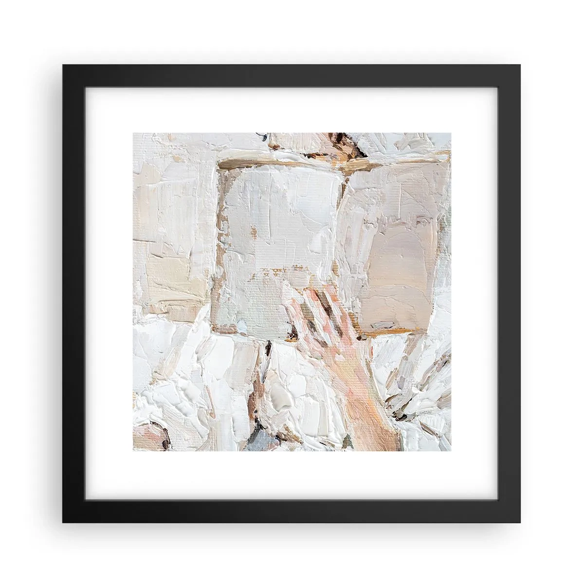 Poster in een zwarte lijst - In een andere wereld - 30x30 cm