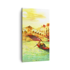 Schilderen op canvas - Een pelgrimstocht van geliefden - 45x80 cm