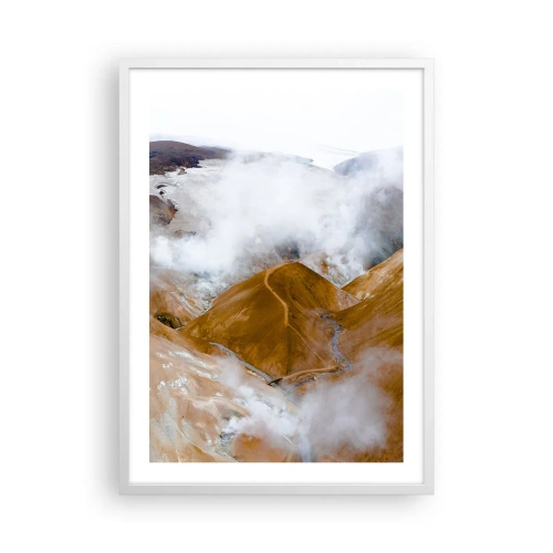 Poster in een witte lijst - De rauwe schoonheid van IJsland - 50x70 cm