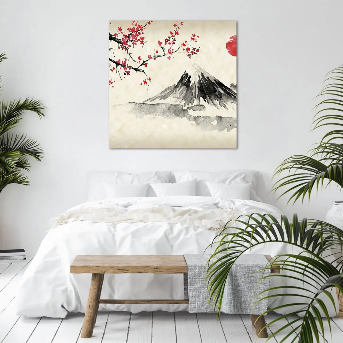 Schilderen op canvas - Houd van Japan - 70x70 cm