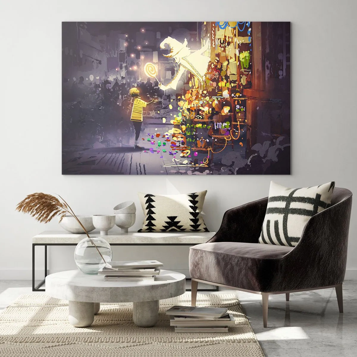 Schilderen op glas - Tovenarij bestaat wel - 120x80 cm