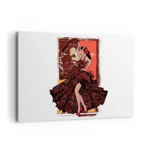 Schilderen op canvas - Op het ritme van het hart - 120x80 cm