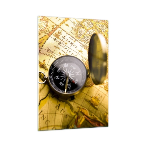 Schilderen op glas - Of misschien naar het einde van de wereld? - 70x100 cm