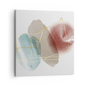 Schilderen op canvas - Koralen van de ruimte - 50x50 cm