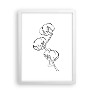 Poster in een witte lijst - Katoen dons - 30x40 cm