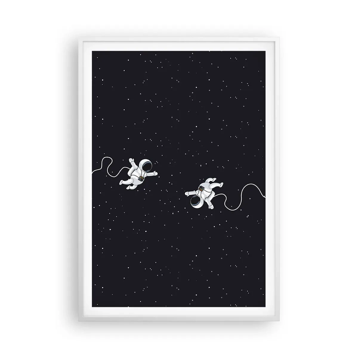 Poster in een witte lijst - Kosmische dans - 70x100 cm
