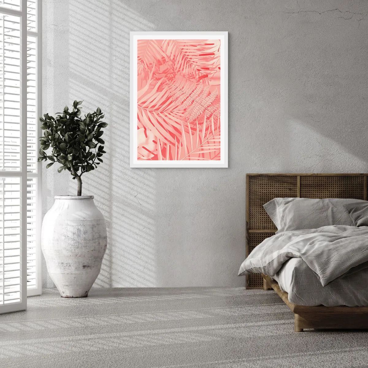 Poster in een witte lijst - Roze concept - 70x100 cm